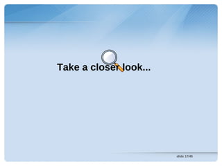 Take a closer look...




                        slide 17/45
 