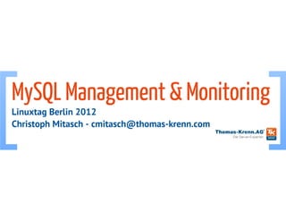 MySQL Monitoring und Management 