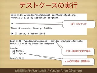 8時間耐久phpunitの教室