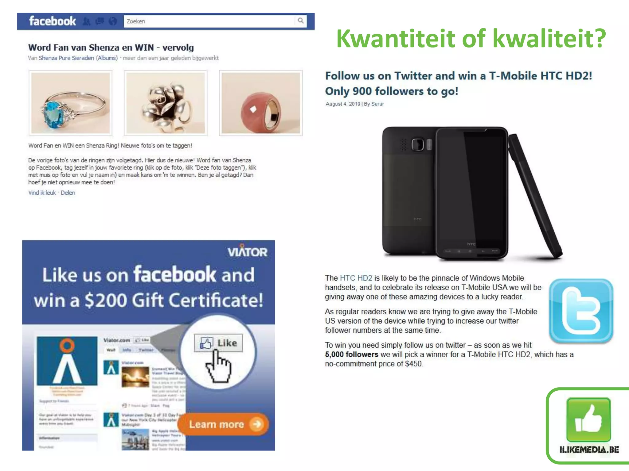 Kwantiteit of kwaliteit?
 