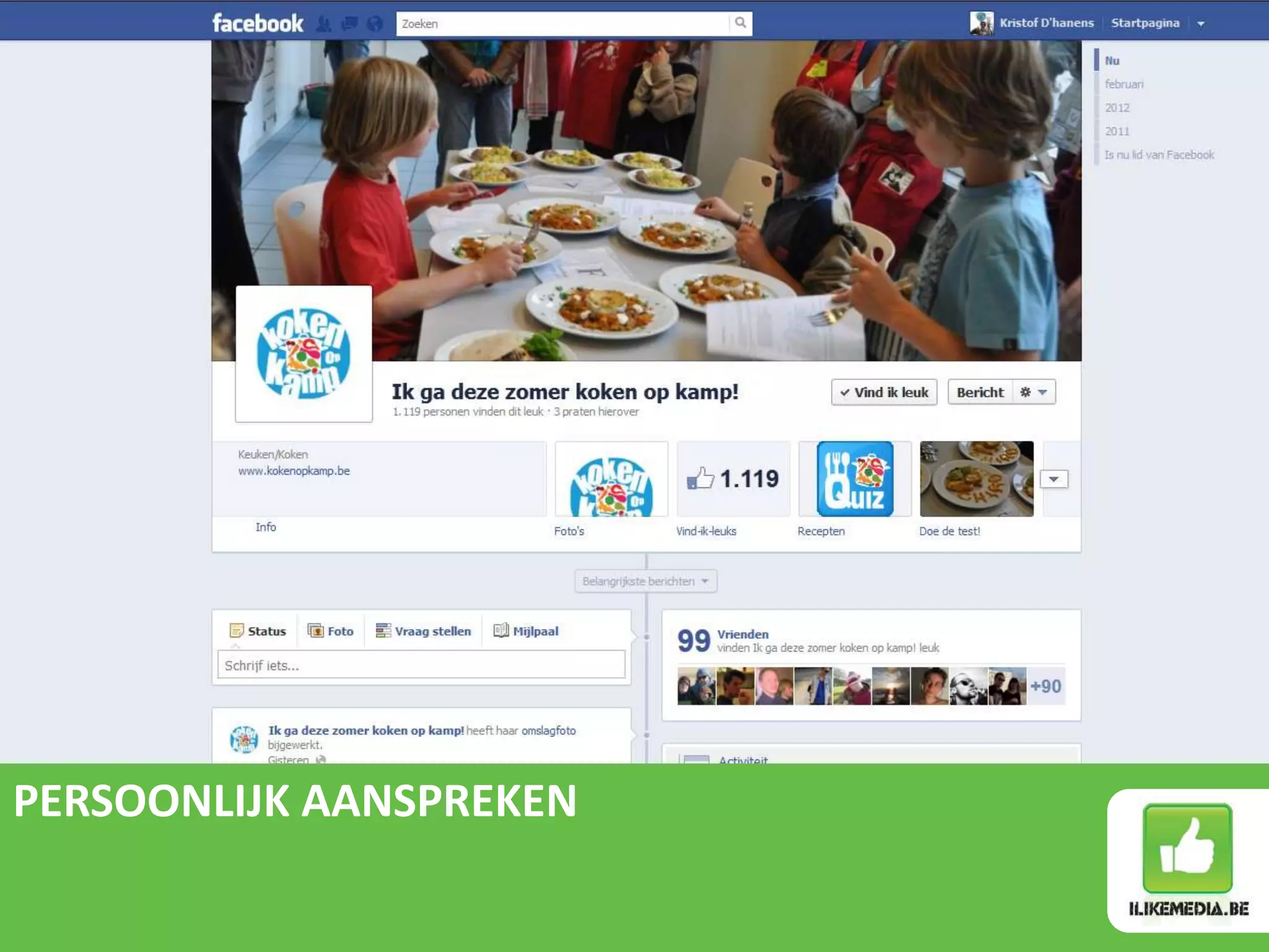 PERSOONLIJK AANSPREKEN
 