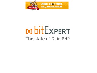 The state of DI in PHP
 