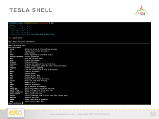 TESLA SHELL




          www.exoplatform.com - Copyright 2012 eXo Platform
                                                              55
 