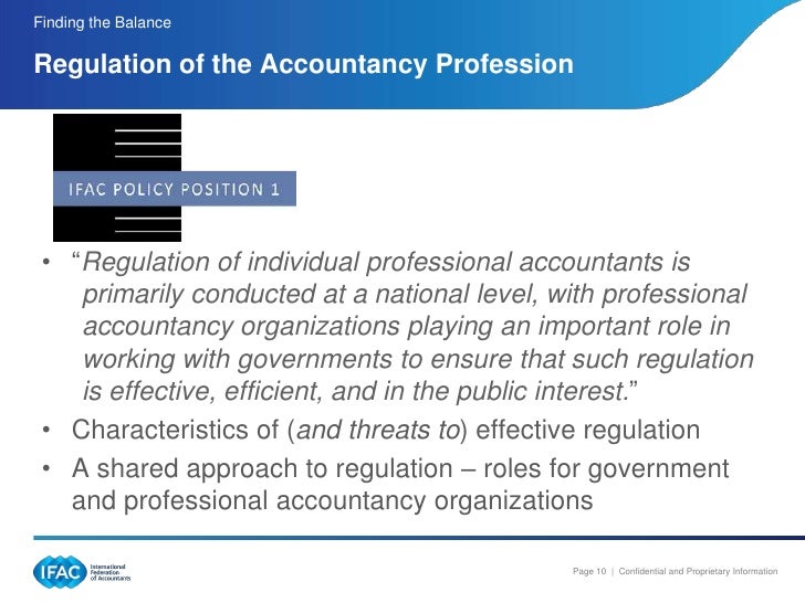 Finding the Balance Regulation and the Role of the Accountancy Profe…