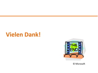 Vielen Dank!



               © Microsoft
 