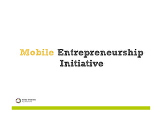 TOWARDS  A CO-CREATIVE WORLD one mobile entrepreneurship lab at a time 