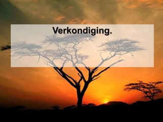 Verkondiging.
 