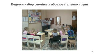 Ведется набор семейных образовательных групп




                                               57
 