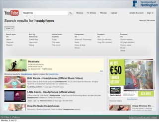 Dr Max L. Wilson    http://cs.nott.ac.uk/~mlw/
Monday, 2 July 12
 