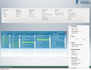 Dr Max L. Wilson    http://cs.nott.ac.uk/~mlw/
Monday, 2 July 12
 