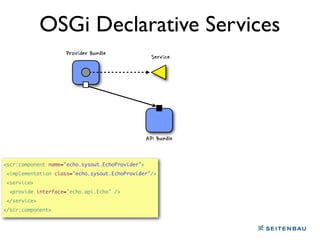 Bundles
                            A
            Provider	
 