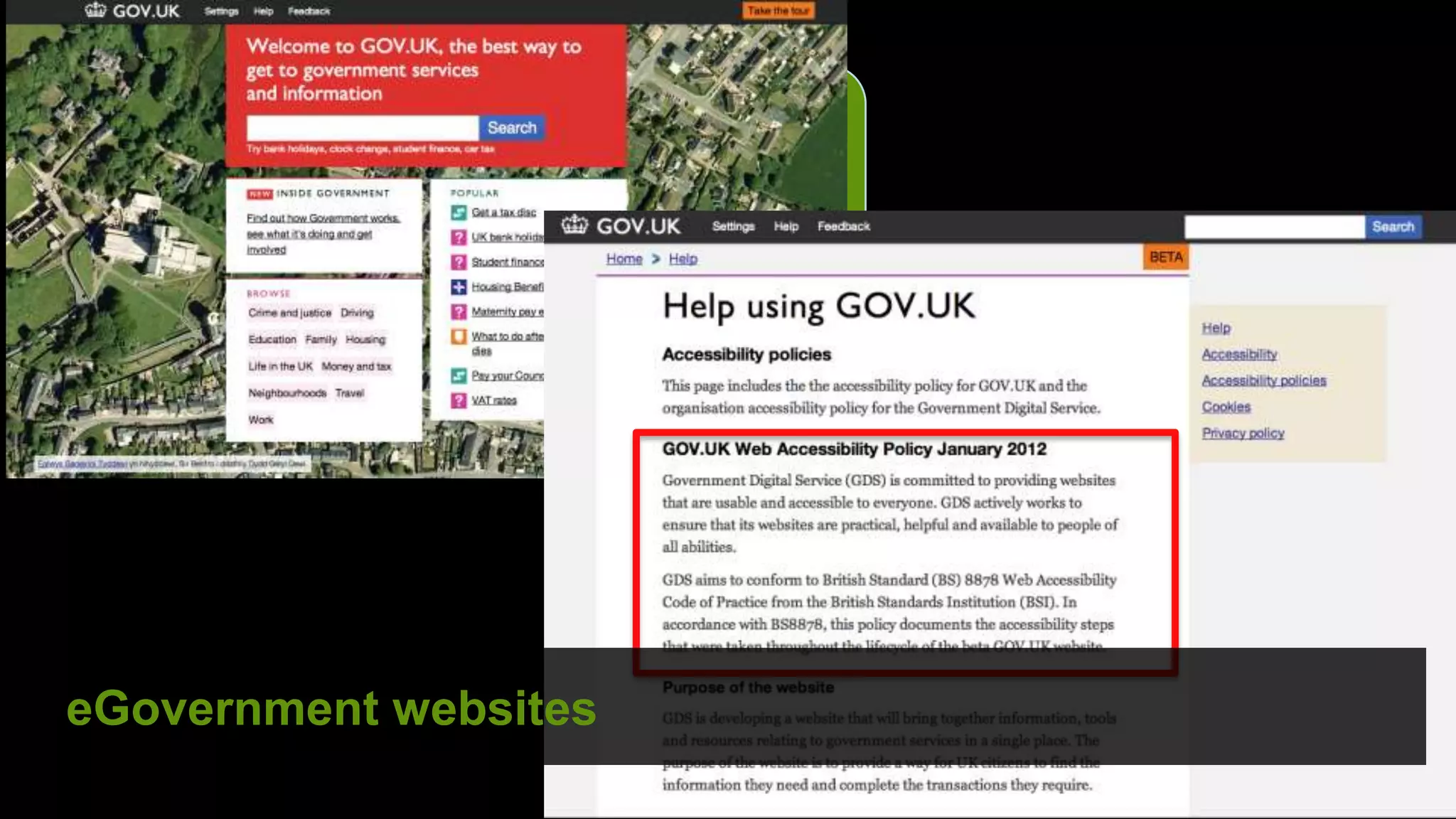 “We needed a set of guidelines that are practical and relatively
    easy to follow for people creating our Virtual Learning
    Environments and learning content who aren’t just web
    developers. BS8878 ticks all the boxes for us, as it includes
    advice for those procuring as well as developing websites.”

    E.A. Draffan, Research Fellow in Electronics & Computer Science




eGovernment websites
                                                                       ©
 