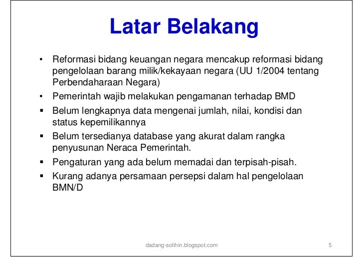 Kebijakan Manajemen Asset Daerah