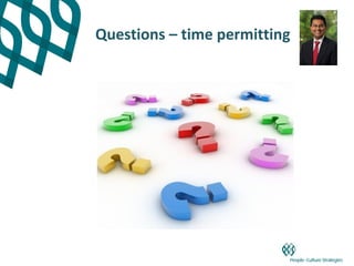 Questions – time permitting
 