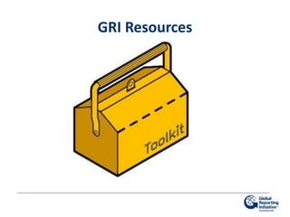 GRI Resources
 
