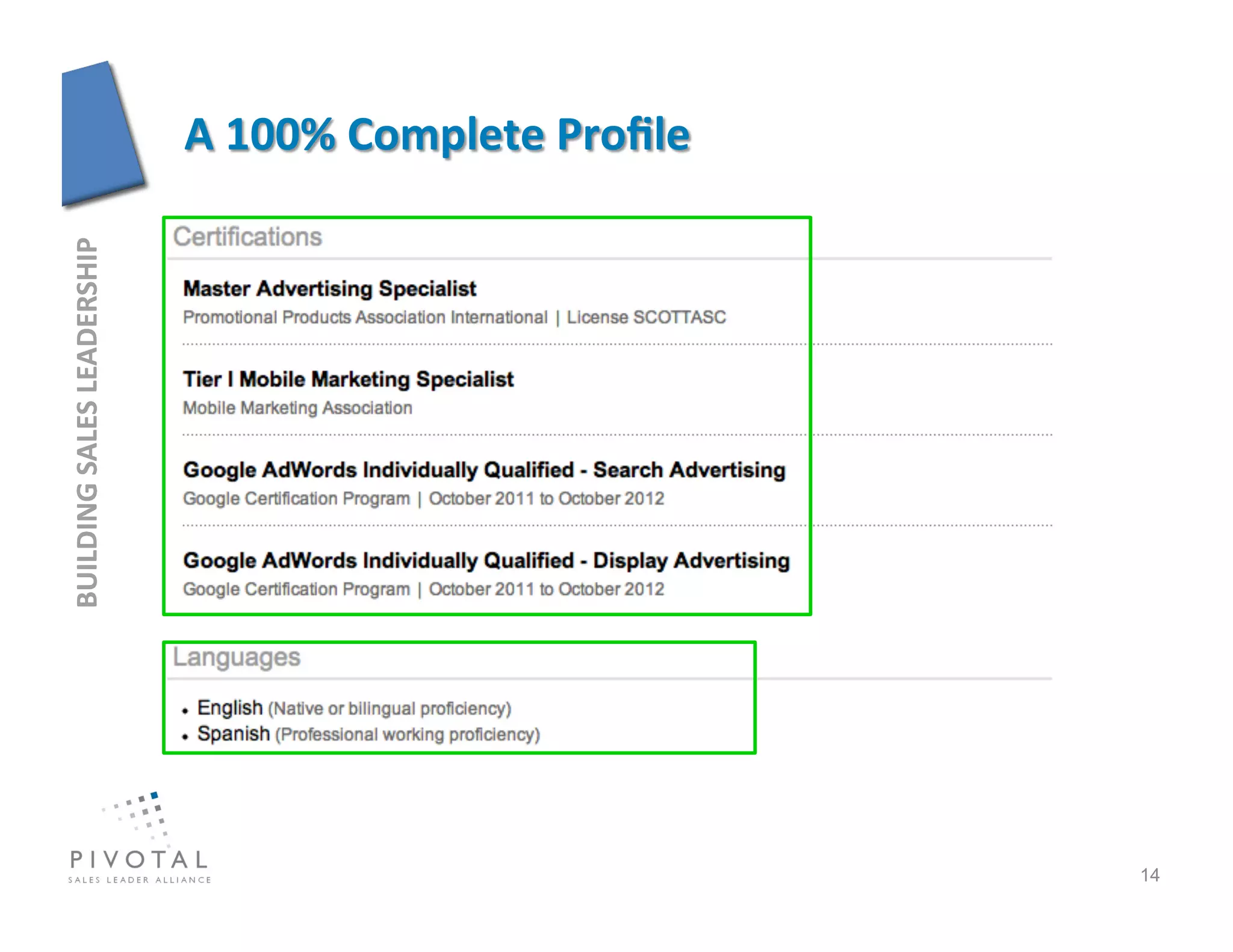 BUILDING	
  SALES	
  LEADERSHIP	
  




14
 