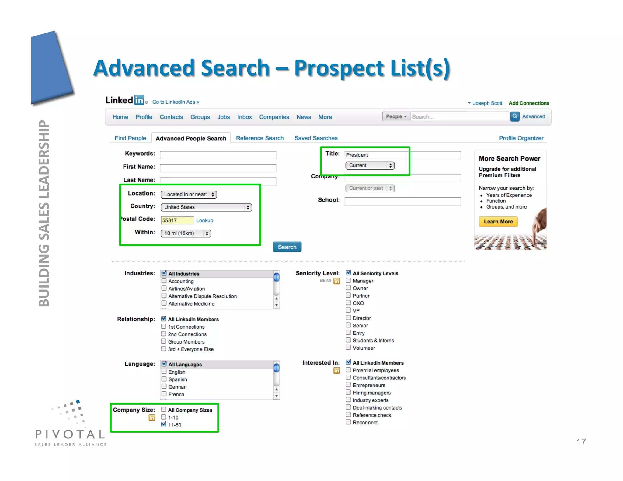 BUILDING	
  SALES	
  LEADERSHIP	
  




17
 