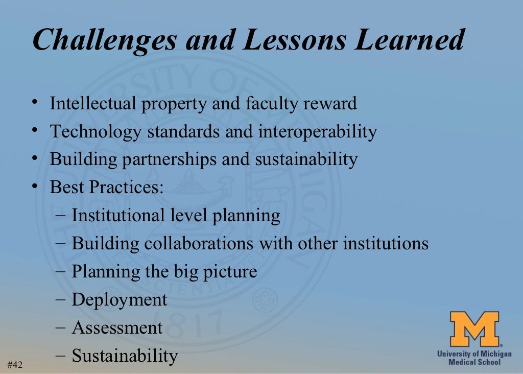 Challenges and Lessons Learned