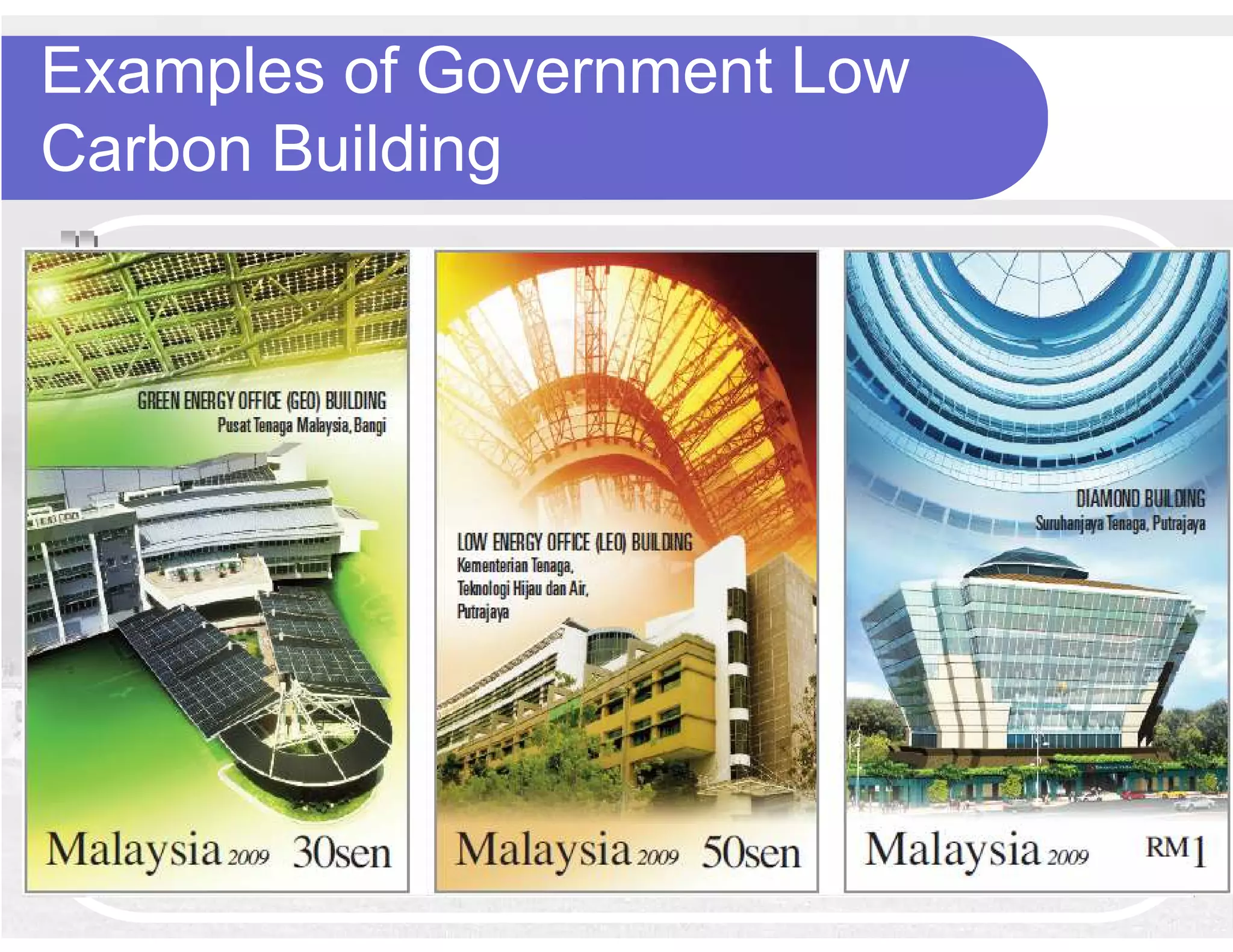 Examples of Government Low
Carbon Building
 