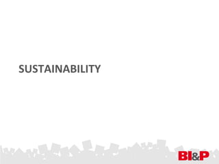 SUSTAINABILITY
 