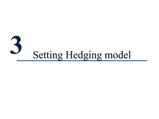 3 Setting Hedging model
 