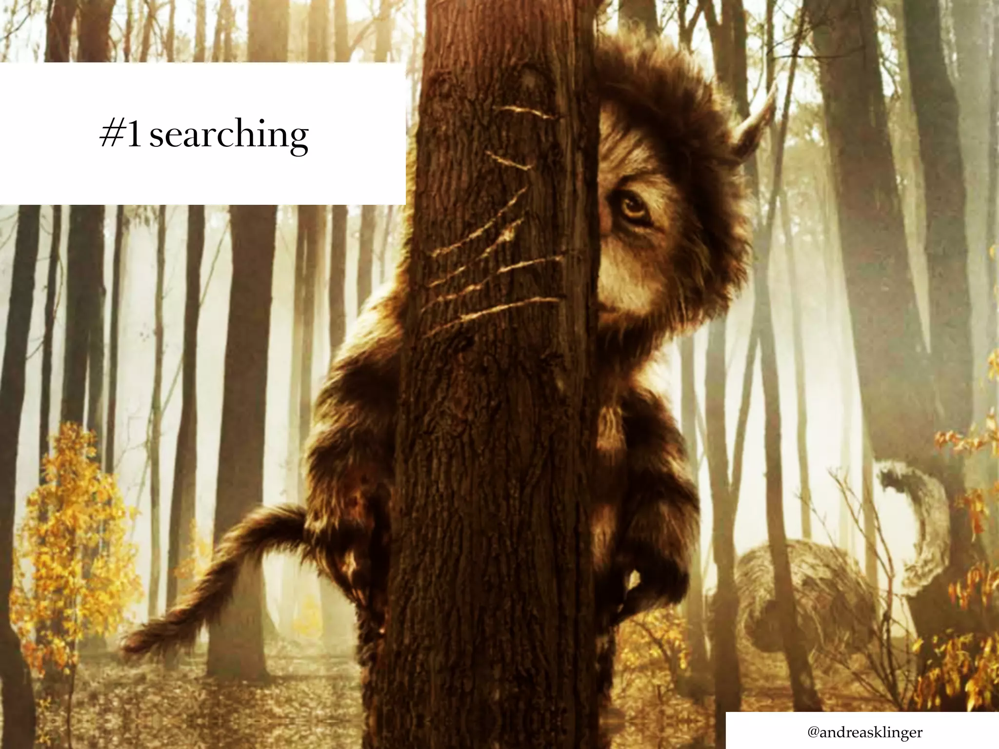 #1 searching




               @andreasklinger
 