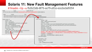 Solaris ディープダイブセミナー #4: A-3 障害管理アーキテクチャー Solaris Fault Manager | PDF