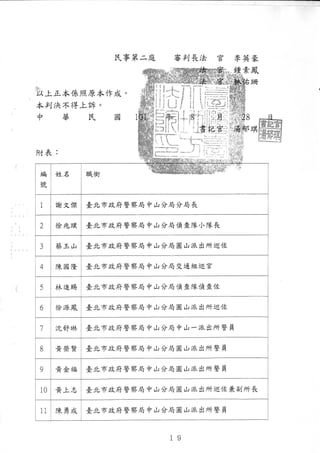 20120828我控訴：陳育青國賠二審民事判決書