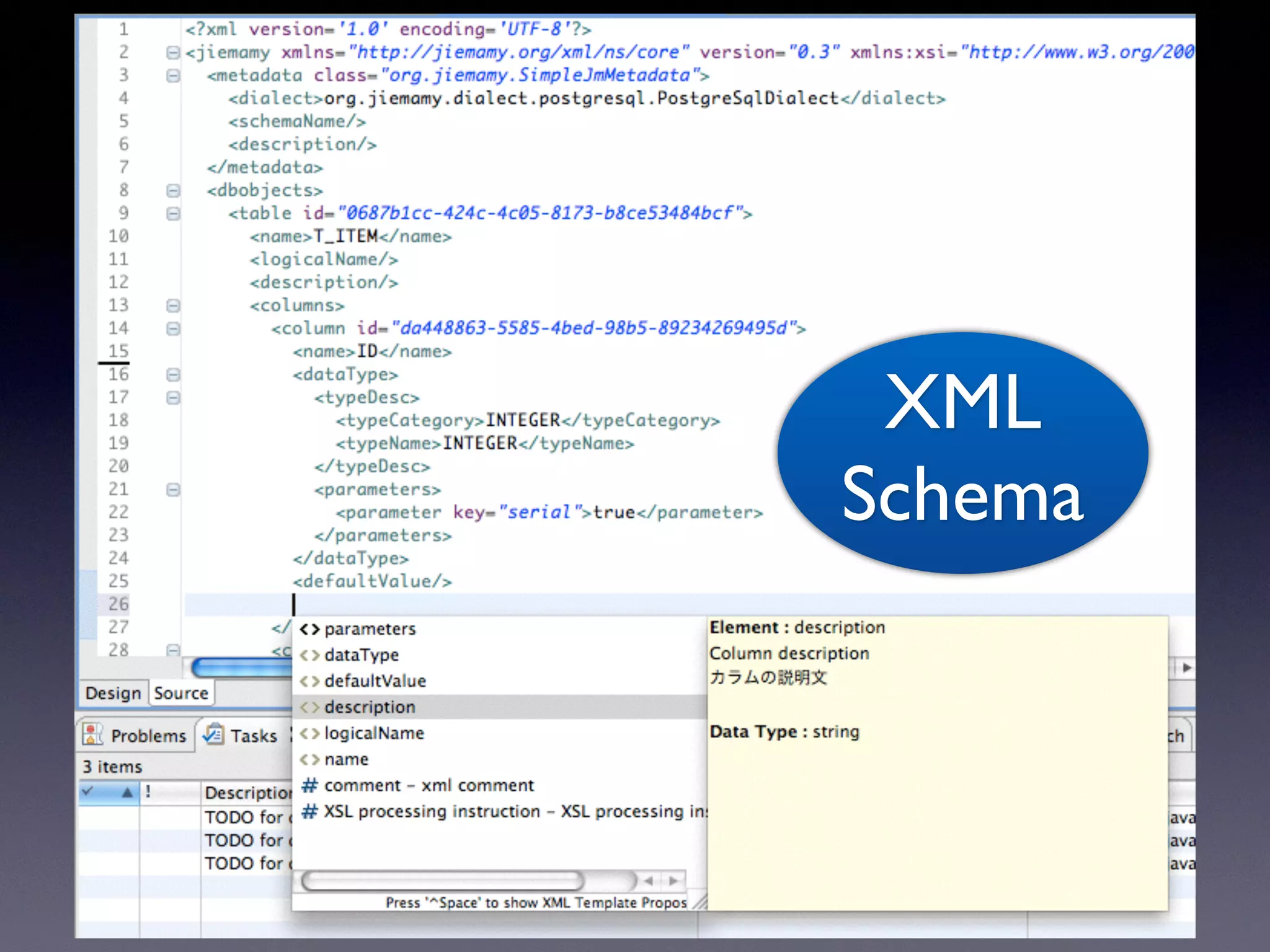 XML
Schema
 