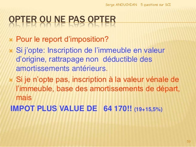 Imposition des plus values sur stock options
