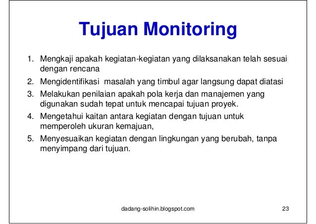 Sistem Monitoring dan Evaluasi Kinerja Pembangunan