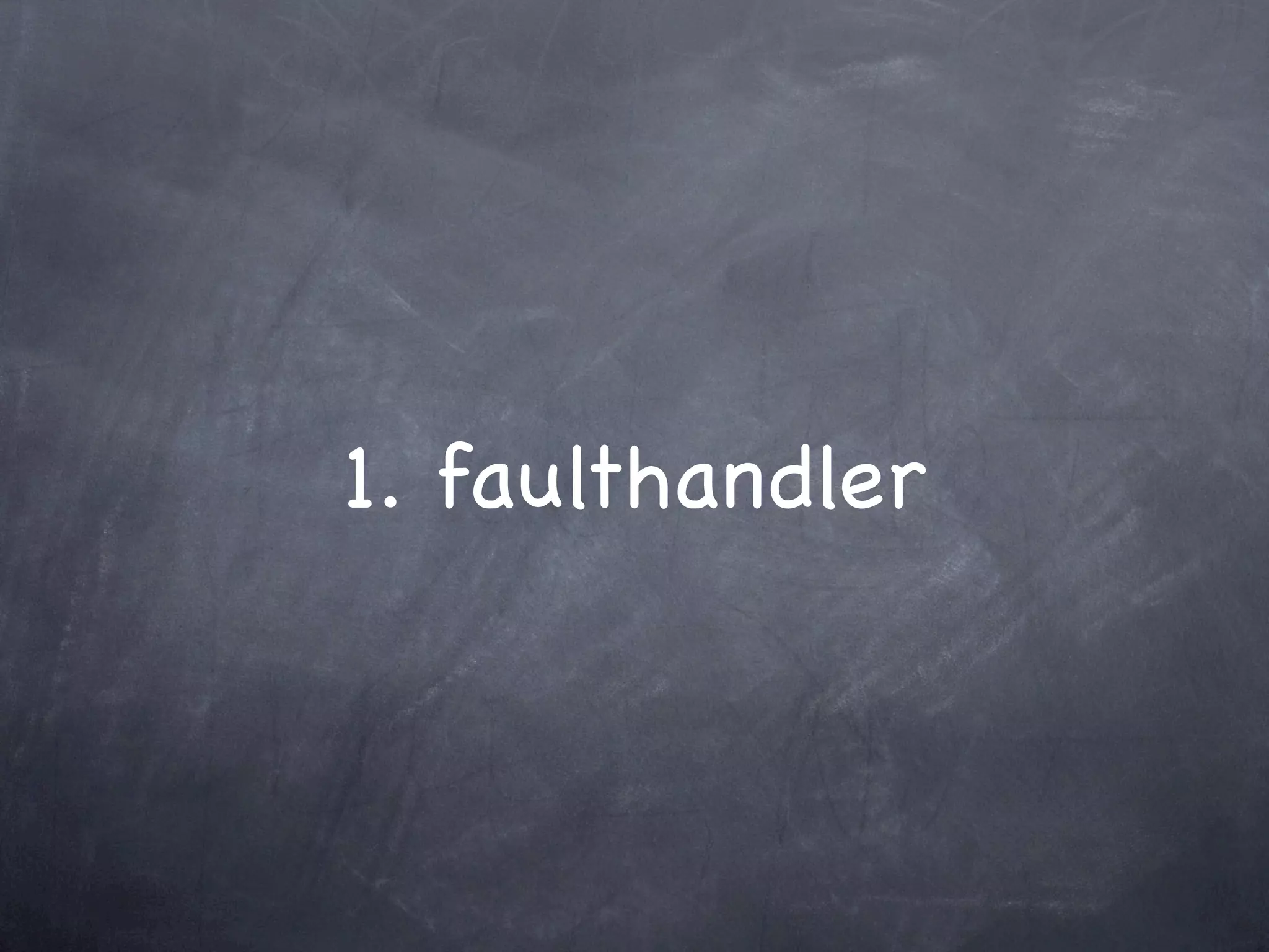 1. faulthandler
 