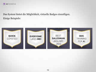 Die Hauptziele von Gamiﬁcation sind
Involvement und Loyalität des Spielers.
      IDEA KREATYWNA
 