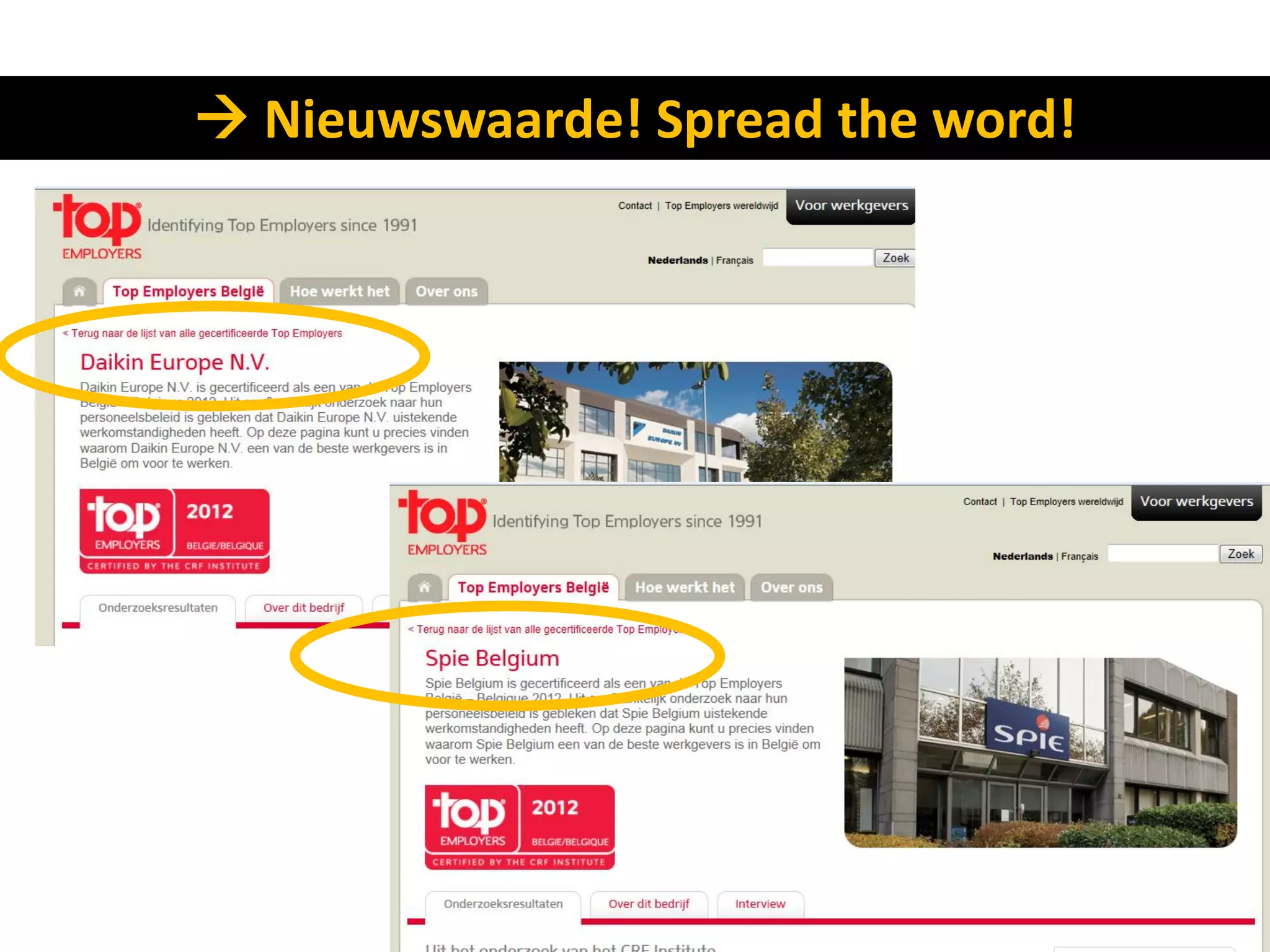  Nieuwswaarde! Spread the word!
 