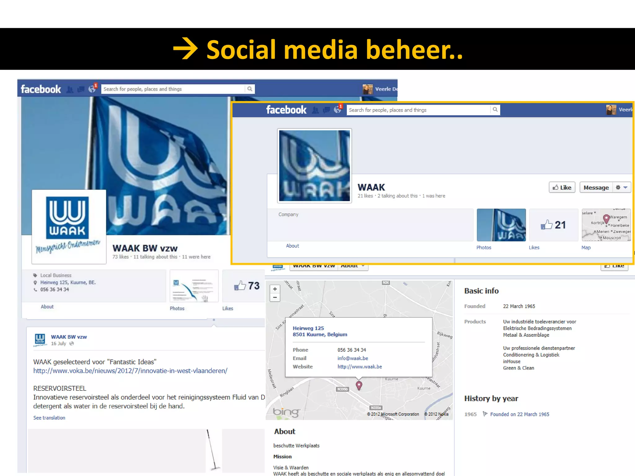  Social media beheer..
 