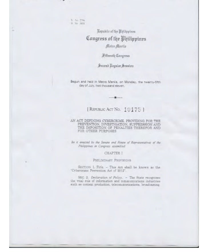 Republic Act No. 10175