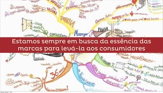 Estamos sempre em busca da essência das
                        marcas para levá-la aos consumidores




Monday, October 1, 2012
 