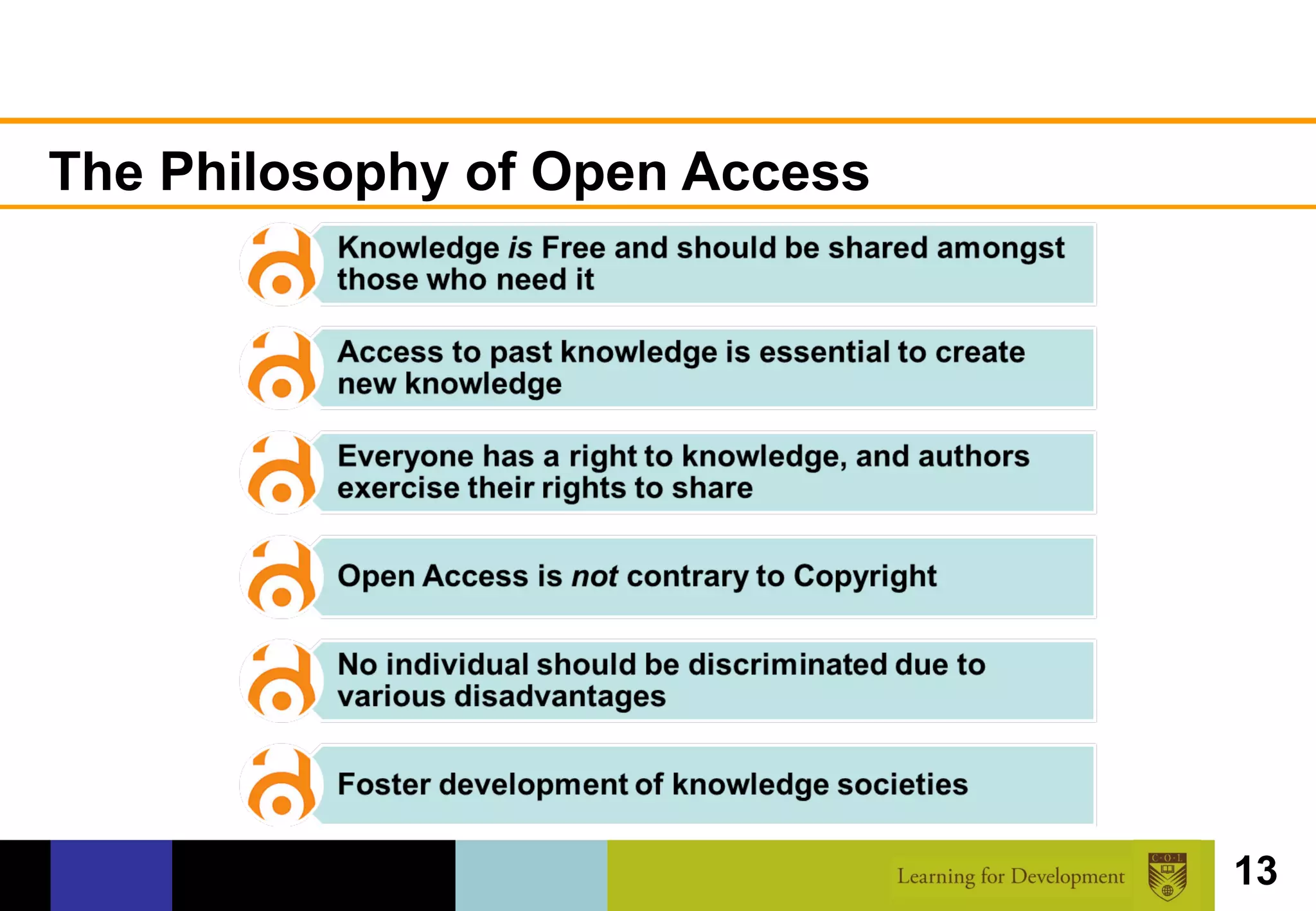 The Philosophy of Open Access




                                13
 
