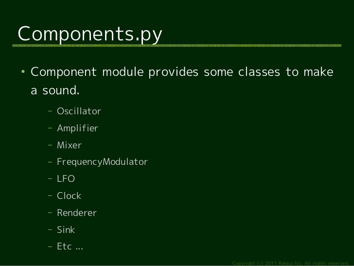 Introduction Of Toysynth