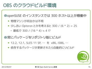 第1回 Open Build Service 道場