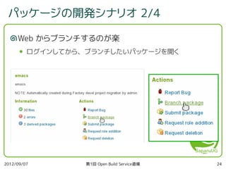 第1回 Open Build Service 道場