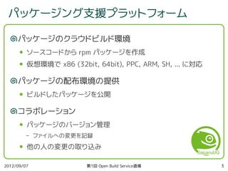 第1回 Open Build Service 道場