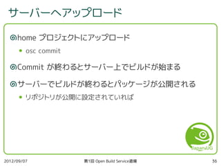 第1回 Open Build Service 道場