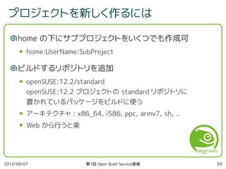 第1回 Open Build Service 道場