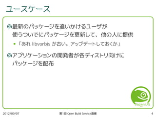 第1回 Open Build Service 道場