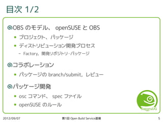第1回 Open Build Service 道場