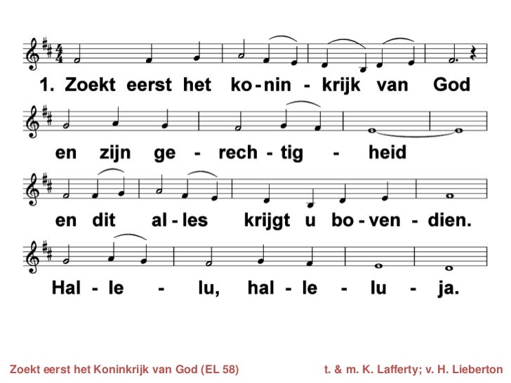 Zoekt Eerst Het Koninkrijk Van God