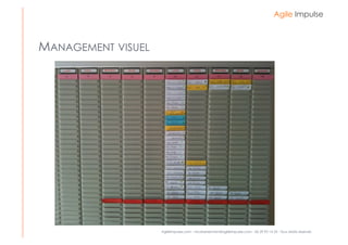 Agile Impulse



MANAGEMENT VISUEL




                    AgileImpulse.com - nicolashennion@agileimpulse.com - 06 29 95 1...