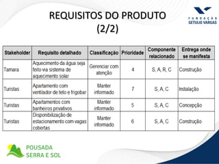 REQUISITOS DO PRODUTO
         (2/2)
 