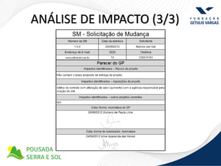 ANÁLISE DE IMPACTO (3/3)
 